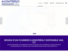 Tablet Screenshot of plomberiemontero.com